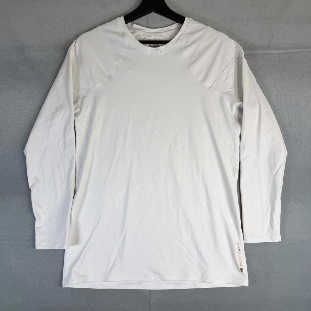 Tommie Copper Shoulder Support Shirt Mens 2XL White Long Sleeve Compression